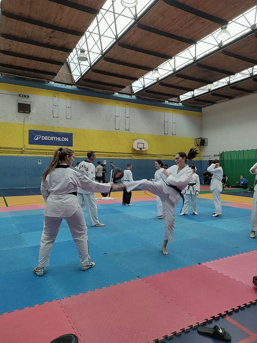 Allenamento di taekwondo al CUS Roma